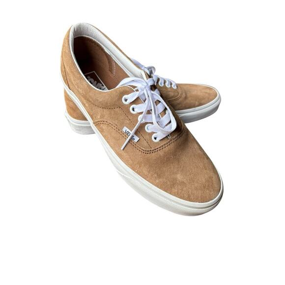 Vans Era Tobacco Brown Pig Suede Water Repellent Laced Skate Shoes - M8 / W 9.5 - Picture 2 of 10